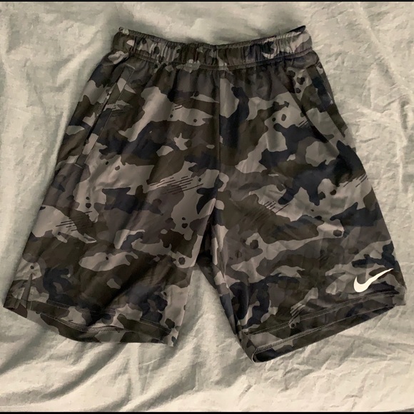 nike camo dri fit shorts